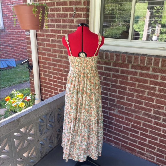 NWT Abercrombie & Fitch Women's Knotted Strap Maxi V-neck Dress - size S - Picture 3 of 7